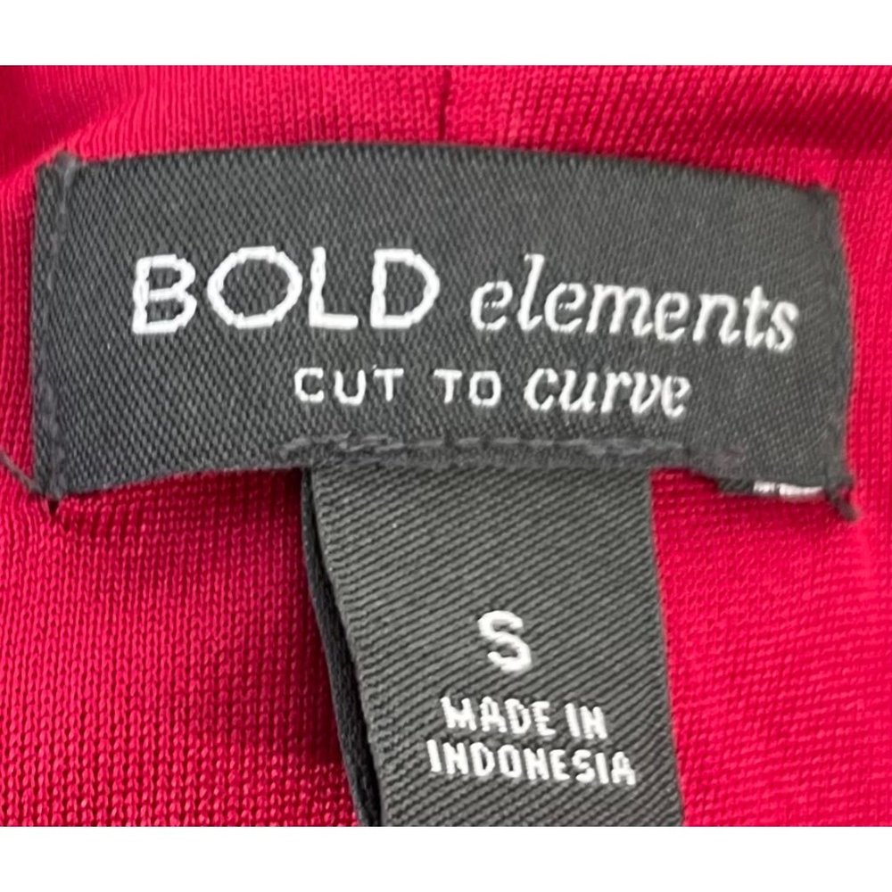 Bold Elements Women's Size Small Red Cocktail Dre… - image 3